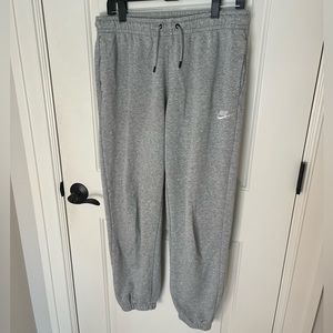 Nike Fleece Sweatpants Grey Swoosh Logo